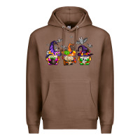Chestnut halloween gnomes Premium Hoodie - AdoDesignShop