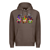 Coffee halloween gnomes Premium Hoodie - AdoDesignShop