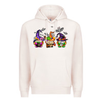 Pale Pink halloween gnomes Premium Hoodie - AdoDesignShop