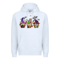 White halloween gnomes Premium Hoodie - AdoDesignShop