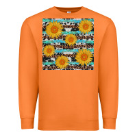 Carrot sunflower western seamless Premium Sweatshirt - AdoDesignShop