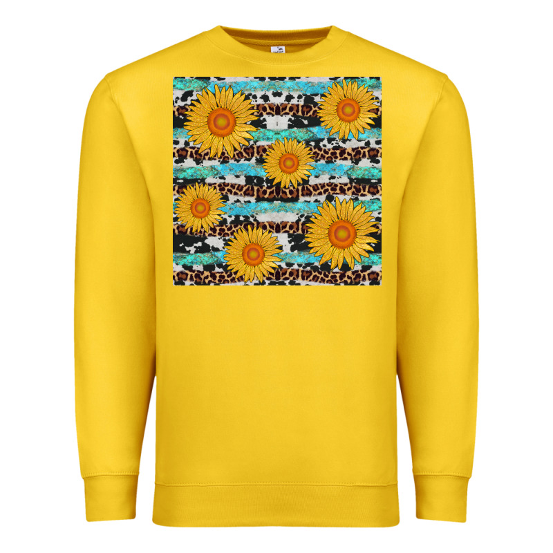 Sunflower Western Seamless Premium Sweatshirt by AdoDesignShop | Teevron
