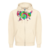 Sandshell lgbtq america map Zipper Hoodie - HRA Design Shop