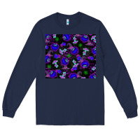 Navy Halloween Long Sleeve Tee - texasbilliewilder