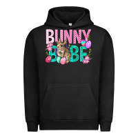 Pigment Black Bunny Babe Easter Urban Hoodie - BundleAndBundleShop