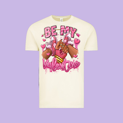 Vintage Tee be my valentine afro girl sneakers
