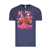 Vintage Denim be my valentine afro girl sneakers Vintage Tee - RanaPortraitStore