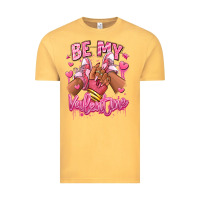 Vintage Mustard be my valentine afro girl sneakers Vintage Tee - RanaPortraitStore