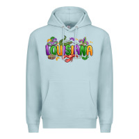 Blue Mist mardi gras louisiana Premium Hoodie - MaliasSmallBusiness