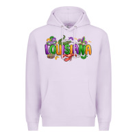 Lilac mardi gras louisiana Premium Hoodie - MaliasSmallBusiness