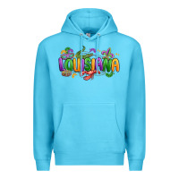 Ocean Blue mardi gras louisiana Premium Hoodie - MaliasSmallBusiness