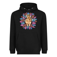 Black easter leopard bunny sunflower Heavyweight Hoodie - Artiststas