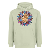 Matcha easter leopard bunny sunflower Heavyweight Hoodie - Artiststas