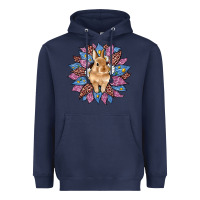 Navy easter leopard bunny sunflower Heavyweight Hoodie - Artiststas