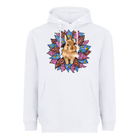 White easter leopard bunny sunflower Heavyweight Hoodie - Artiststas