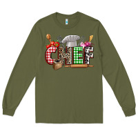 Army Green Chef Long Sleeve Tee - Zillion Design Studio