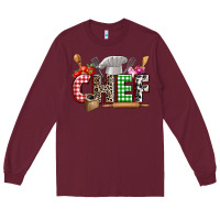 Burgundy Chef Long Sleeve Tee - Zillion Design Studio