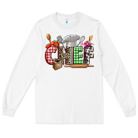 White Chef Long Sleeve Tee - Zillion Design Studio