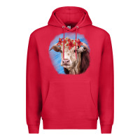 Cardinal Hereford Bull Premium Hoodie - RanaPortraitStore
