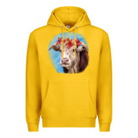 Lemon Hereford Bull Premium Hoodie - RanaPortraitStore