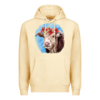 Pina Colada Hereford Bull Premium Hoodie - RanaPortraitStore