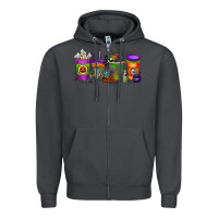 Smoke Halloween Coffee Drink Zipper Hoodie - RacoonDesign