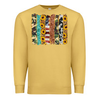 Antique Gold western brushstroke Premium Sweatshirt - AdoDesignShop