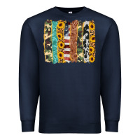 Navy western brushstroke Premium Sweatshirt - AdoDesignShop