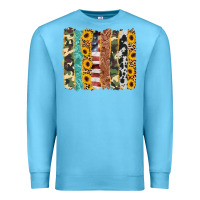 Ocean Blue western brushstroke Premium Sweatshirt - AdoDesignShop