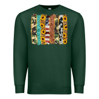 Sports Green western brushstroke Premium Sweatshirt - AdoDesignShop