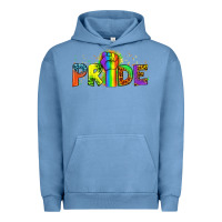Pigment Pebble Blue Western Pride Urban Hoodie - BundleAndBundleShop