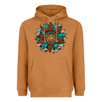 Meerkat gemstone cowhide leopard turquoise sunflower Heavyweight Hoodie - Artiststas