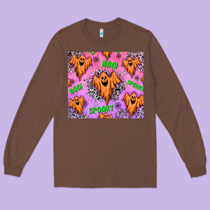 Halloween Long Sleeve Tee Designed By Texasbilliewilder