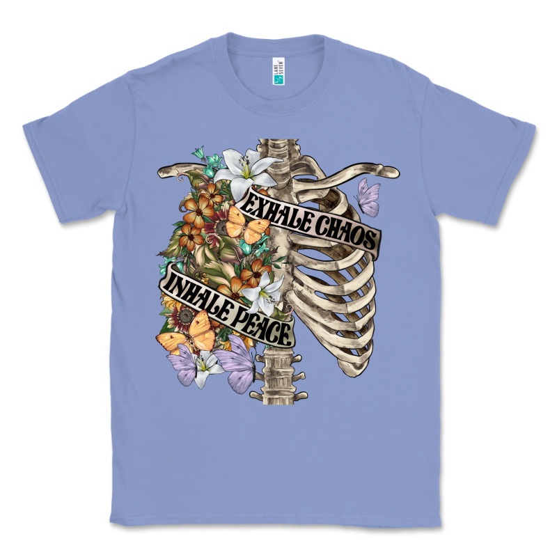 Inhale Peace Exhale Chaos Chest Classic Tee by FaDigitalArtStudio | Teevron