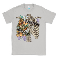 Moon Dust inhale peace exhale chaos chest Classic Tee - FaDigitalArtStudio