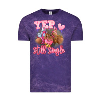Cloud Purple Yep still single heels and sneakers afro girl Vintage Tee - RanaPortraitStore
