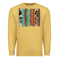 Antique Gold western brushstroke Premium Sweatshirt - AdoDesignShop