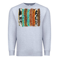 Heather Grey western brushstroke Premium Sweatshirt - AdoDesignShop