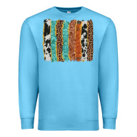 Ocean Blue western brushstroke Premium Sweatshirt - AdoDesignShop