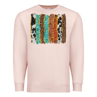 Pale Pink western brushstroke Premium Sweatshirt - AdoDesignShop