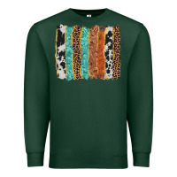 Sports Green western brushstroke Premium Sweatshirt - AdoDesignShop