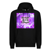 Black thankful greatful blessed Premium Hoodie - NancyCooperArtShop