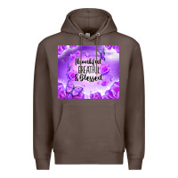 Coffee thankful greatful blessed Premium Hoodie - NancyCooperArtShop