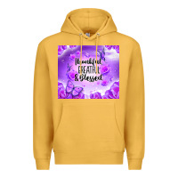 Mustard thankful greatful blessed Premium Hoodie - NancyCooperArtShop