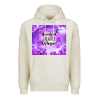 Oatmeal Heather thankful greatful blessed Premium Hoodie - NancyCooperArtShop