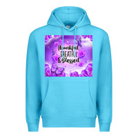 Ocean Blue thankful greatful blessed Premium Hoodie - NancyCooperArtShop