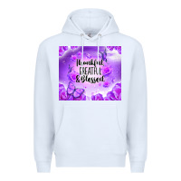 White thankful greatful blessed Premium Hoodie - NancyCooperArtShop