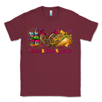 Burgundy peace love tacos Classic Tee - CTS Tumbler Store