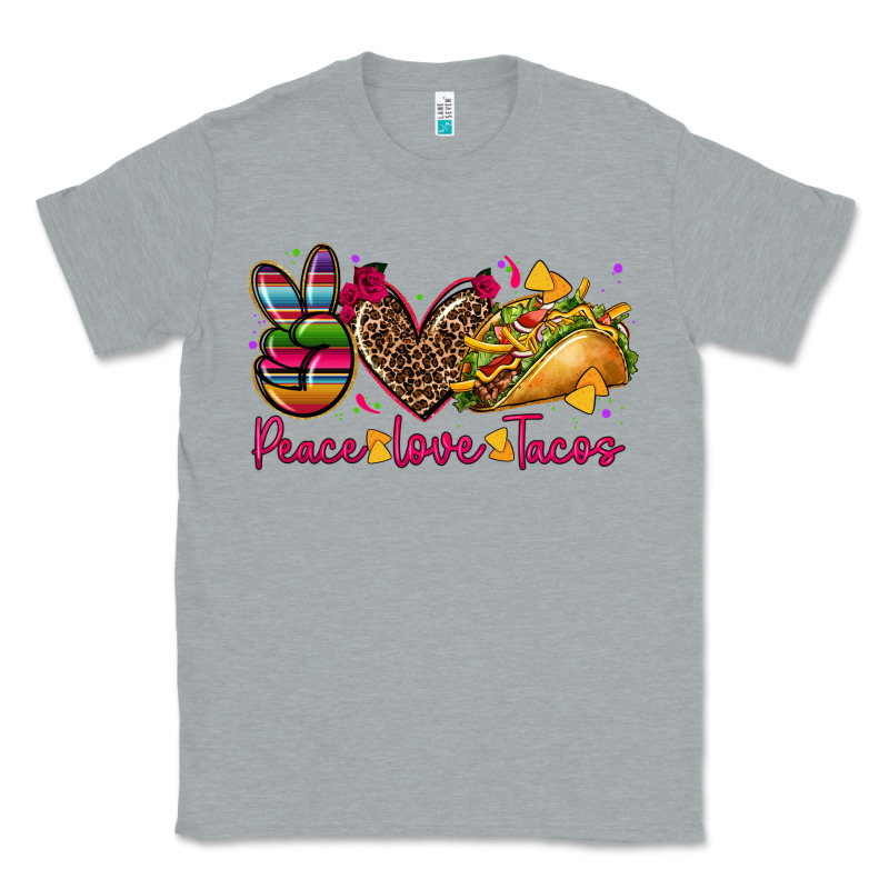 Peace Love Tacos Classic Tee by CTS Tumbler Store | Teevron
