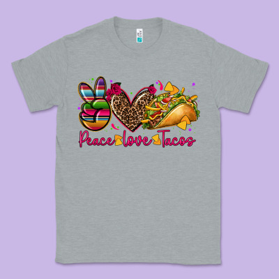 Peace Love Tacos Classic Tee Designed By Cts Tumbler Store